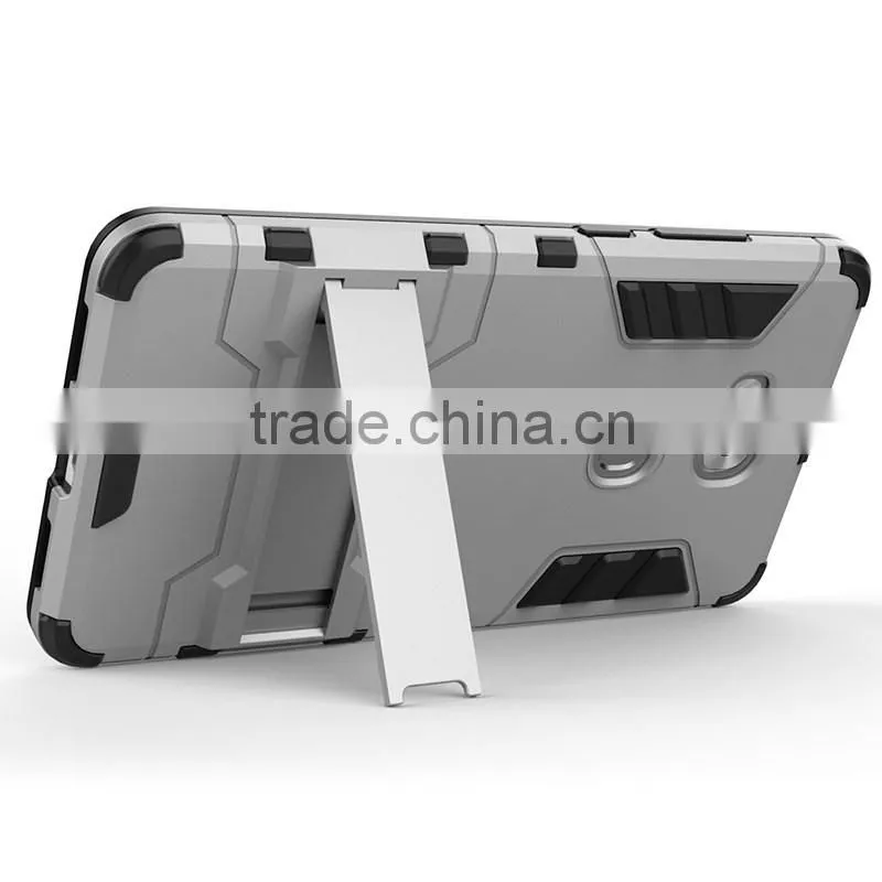 Hybrid Kickstand TPU PC Armor Case Iron Man Cellphone Case For Huawei P8 P8 Lite