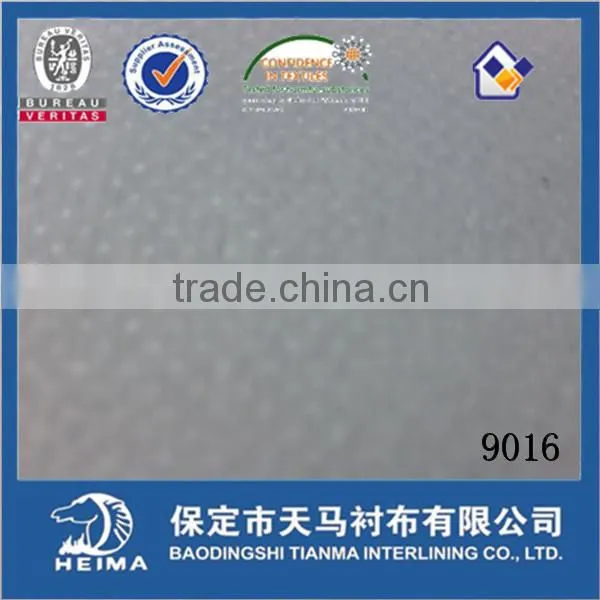 nonwoven fusible interlining for garments