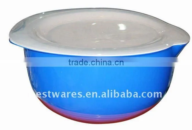 two tone plastic mixing bowl