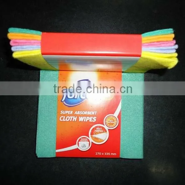 Needle punched nonwoven viscose cloth wipes