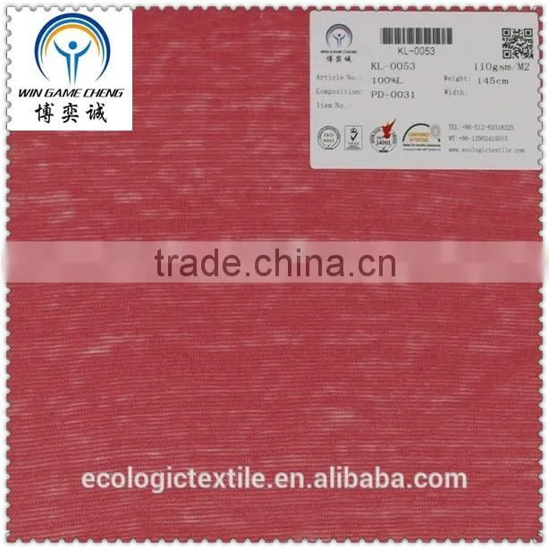 Wholesale 100% Pure Linen Knitted Fabric For Dress/T-shirt