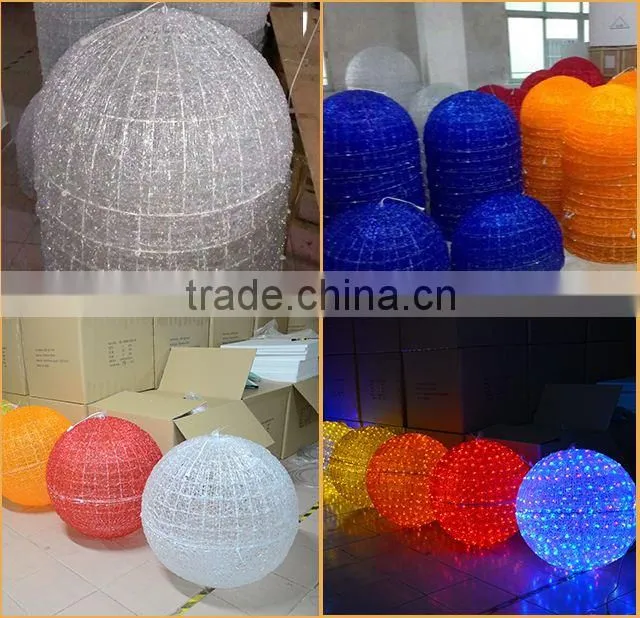 2015 themed party decorations flashing led balls Milan fashion show