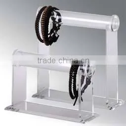 Acrylic material T shape black acrylic bracelet jewelry display