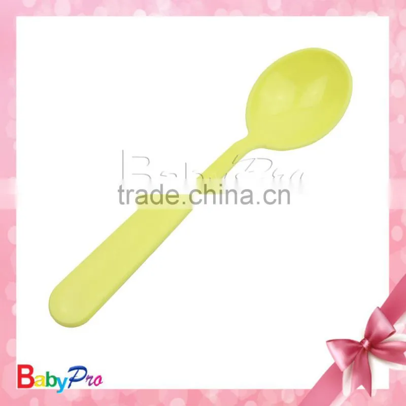 high quality alibaba China baby item different color to choose design for baby plastic spoon pp children spoon set