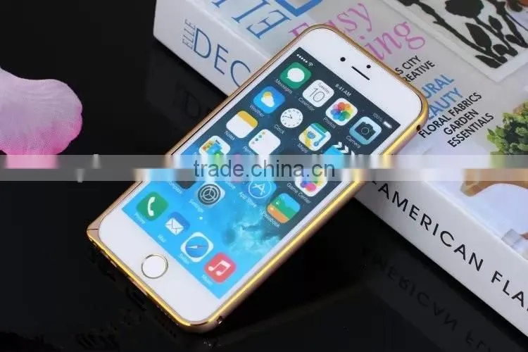 For iPhone 5/5s Crocodile back leather with metal frame phone case,newest design for iphone 5/5s case