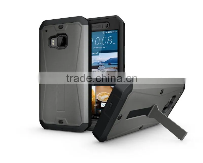 3 in 1 hybrid defender combo case for with Stand for HTC ONE M9