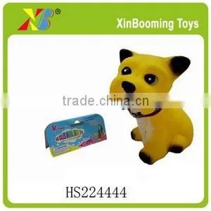 7.5" soft plastic toy dog model for kids