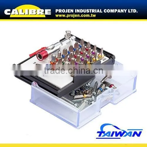 CALIBRE 1/4"Dr 28pc Screw bit tool set