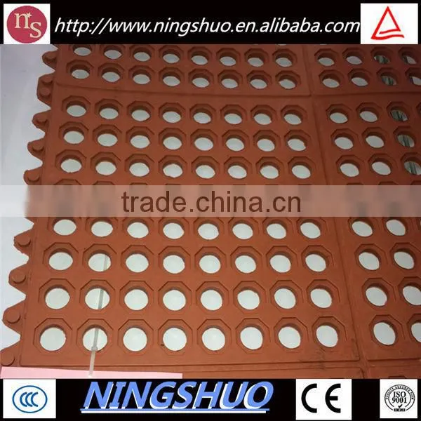 China industry of non slip anti fatigue rubber kitchen floor mat