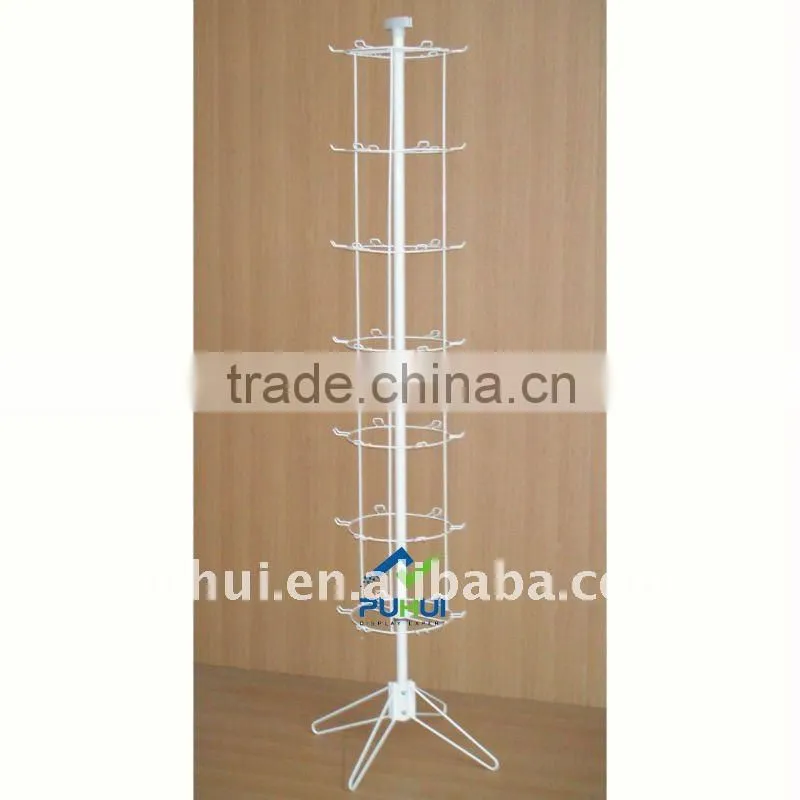 elegant revolving floor peg rack with trade assurance
