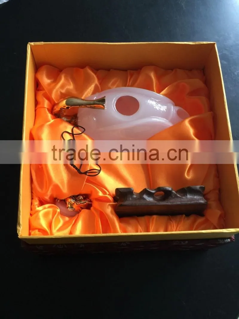 Bottle gourd teapot, White Glass Teapot