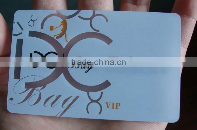 Clear Plastic Loyalty Cards Printing