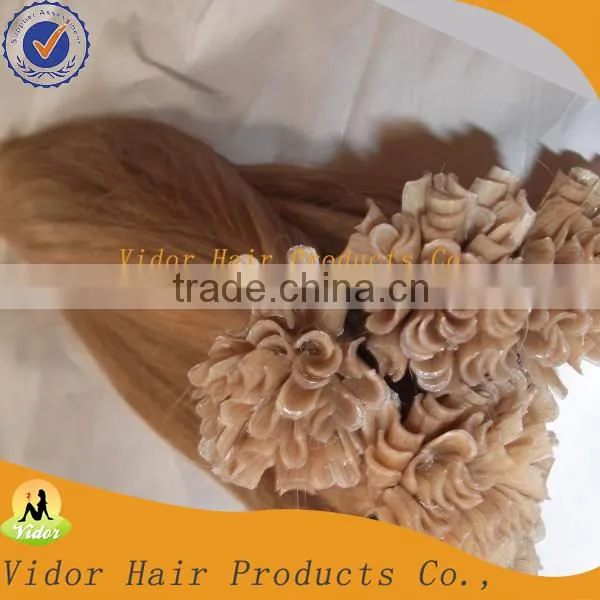 Good quality and cheap 100% human hair u-tip hair extensions