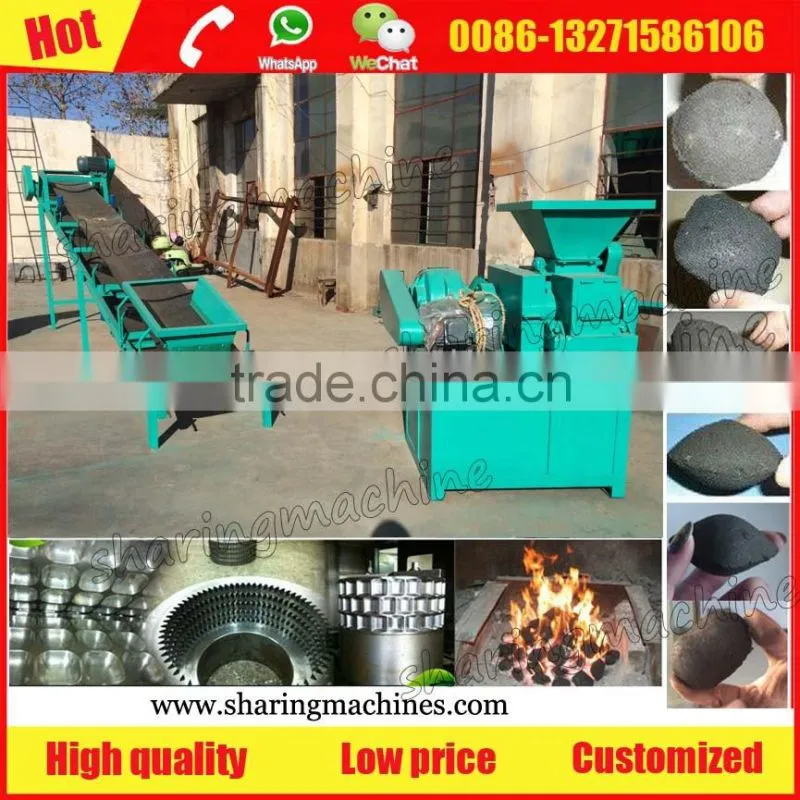 World quality charcoal briquetting machine for sale in europe market