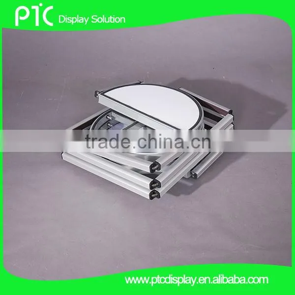 4 layer half round rotating foldable tower