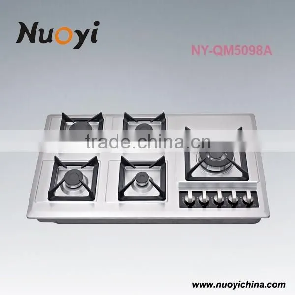 Best selling stainless steel kitchen coutertops gas stove valve price built-in hob