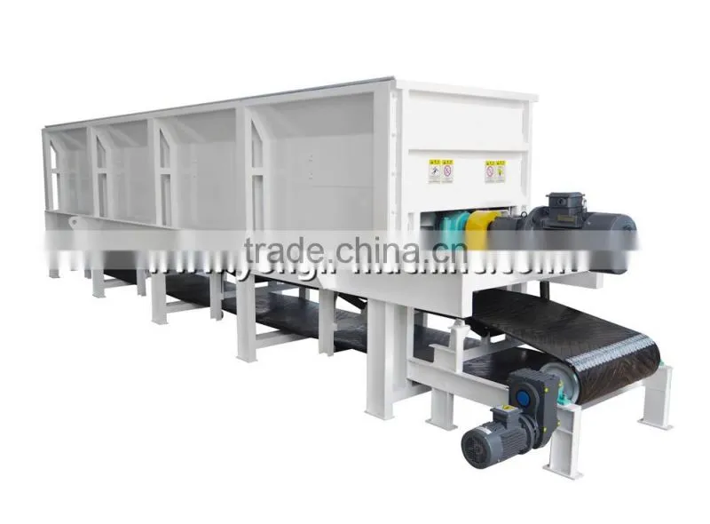 Single double roller automatic wood peeler machine