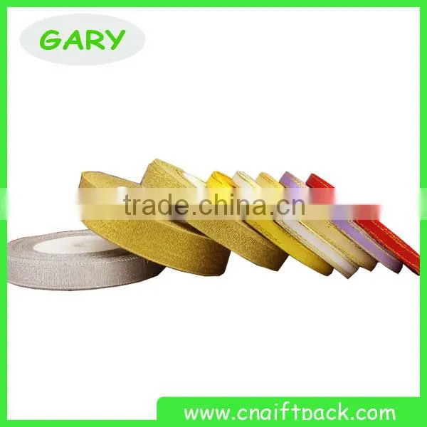 green metallic ribbon