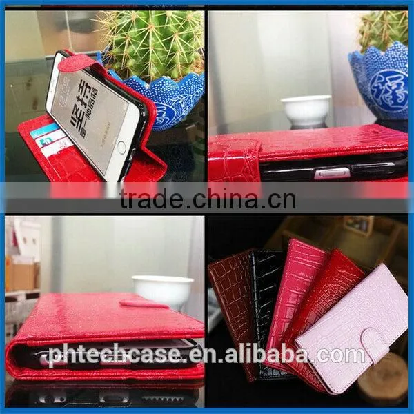 flip stand leather case tablet cover, wallet leather case for iphone 6 plus 5.5 inch