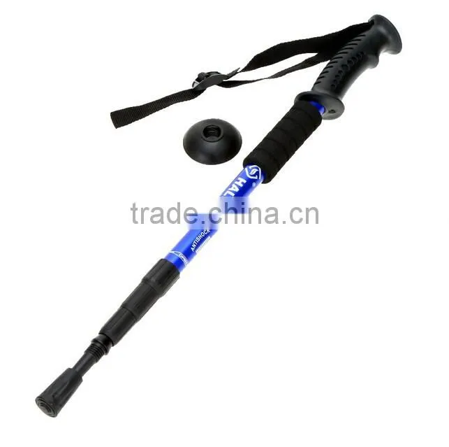 A-OK Hot sale "T" Walking Cane Trekking Pole Telescope Hiking Stick Mountaineering Climb Ultralight Nordic Walking Stick