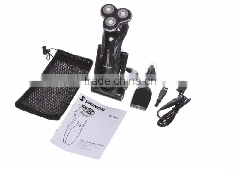 New arrival 3 head 3 in 1 12v rechargeable electric shaver