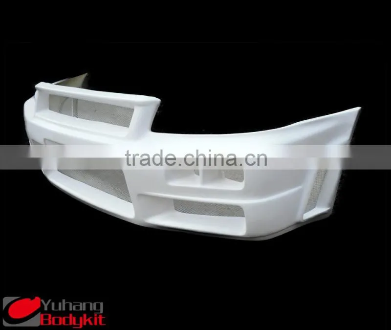 For R34 GTR Nismo glass fiber front bumper