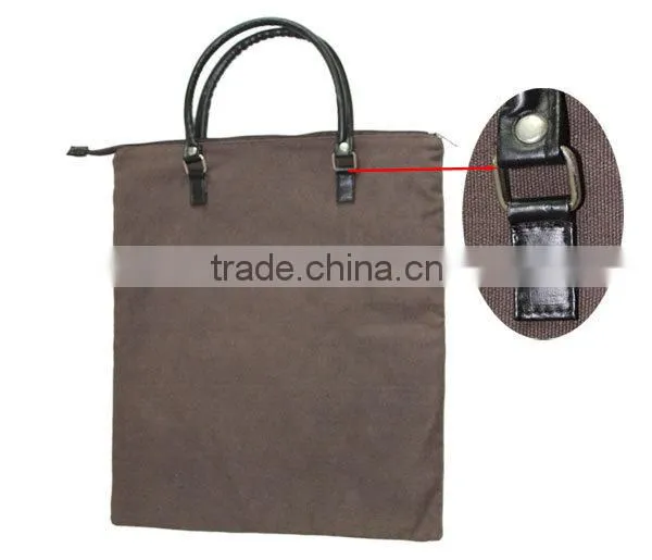 Leather Stars Decoration Canvas Cheap Shoulder Shopping Bag Supplier
