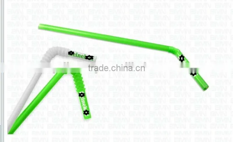 Disposable straws with different design flexible printing straw
