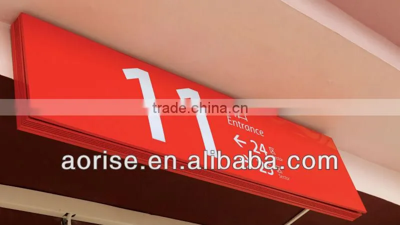 Double-sided Entrance, Exit Aluminum LED Lightbox