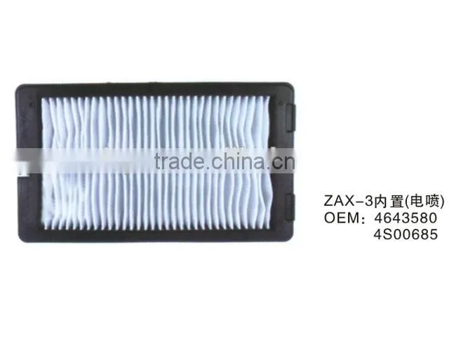 low price 4643580/4S00685 cabin air filter ZAXIS-3 excavator parts