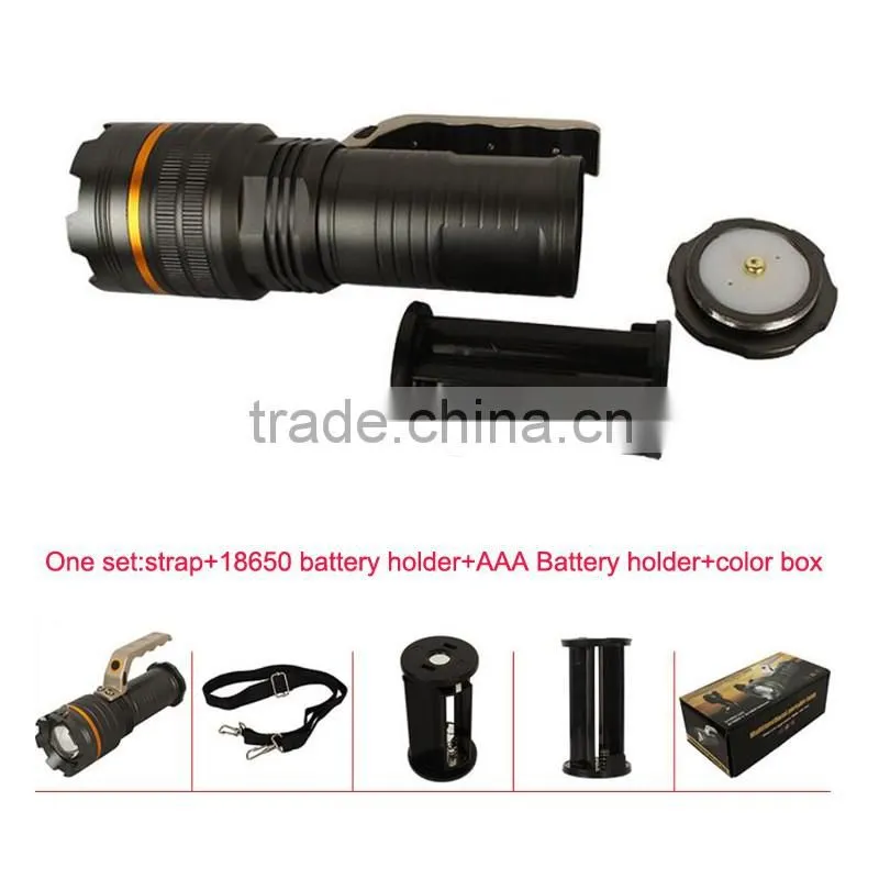 Y58 Aluminum 10W High power XML T6 LED extendable portable light