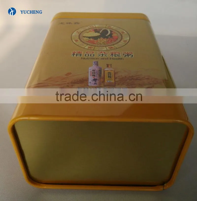 hangzhou manufacturer custom printed tin can for food packaging