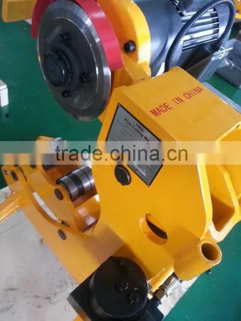 CE certified machine applicable for cutting 2"-12" diameter and 10 mm thick steel pipe