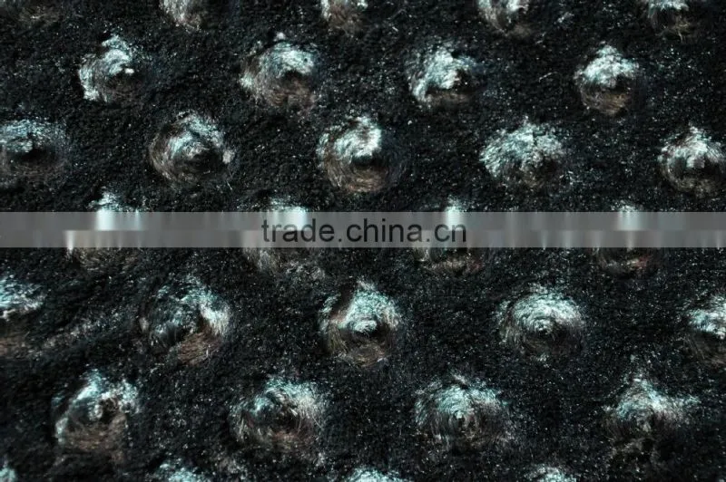 100% polyester high deep pile plush fleece fabric