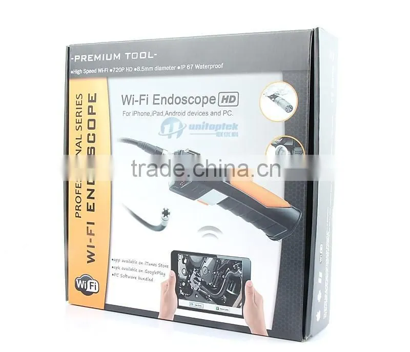 720P Mega Pixles Wifi Borescope Camera Wireless 2.4Ghz WITH 1M Cable 8.5mm Camera