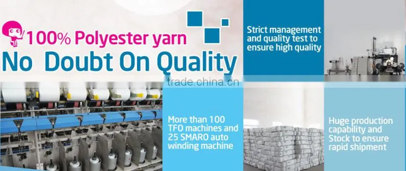 262 100% spun polyester yarn color sewing thread