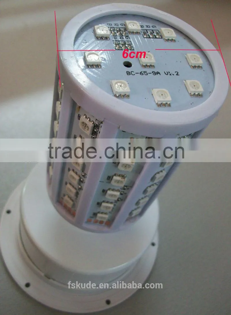RGB colors changing SMD5050 LED furniture light LED corn light with battery operation