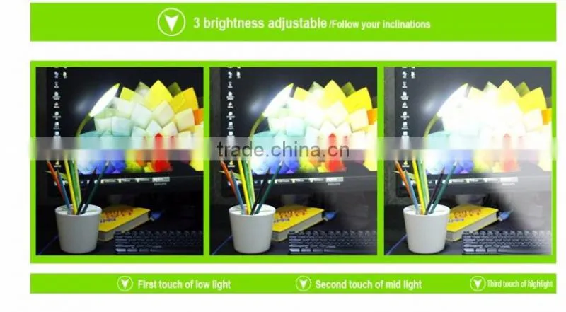 exquisite pen container design electronic LED desk lamp