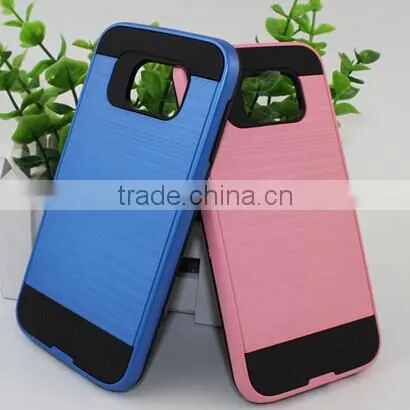 C&T Metal Texture TPU PC Dual Layer Hybrid Protective Case For Samsung Galaxy S4