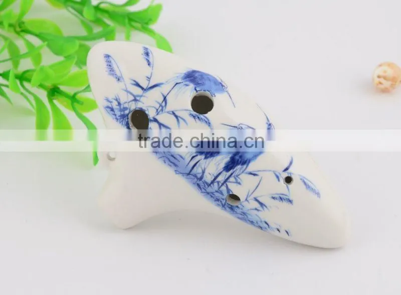 Td059 weian factory 12 holes and 6 holes toy ocarina instrument for foreign