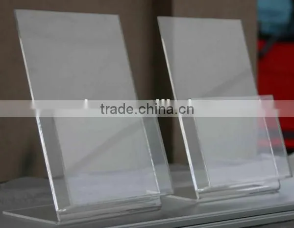 Factory directly price for acrylic brochure holder with business card pocket of Shenzhen