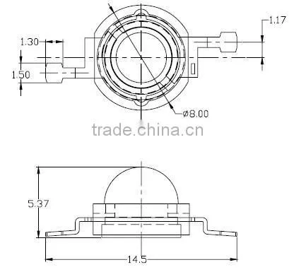1W High Power Warm White SMD LED