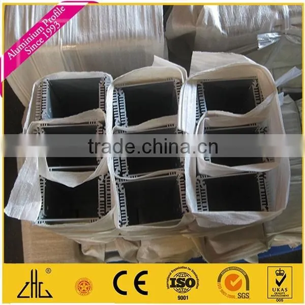 Wow!!cnc anodized industrial aluminium profile tube trapezoid for robot with punching holes, 6061 t8 aluminium extrusion for LED