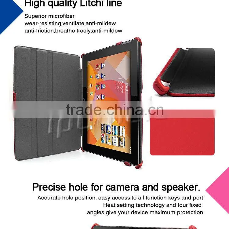 For Medion Lifetab S10334, heat setting leather tablet case for Medion Lifetab MD98811