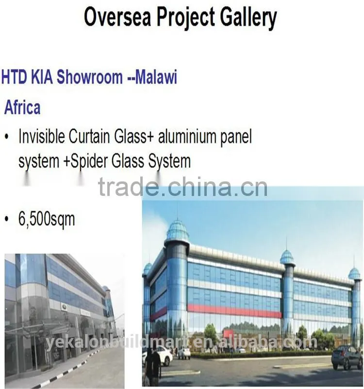 2015 Shenzhen modern design aluminum glass wall insulation panel interior decoration with nice prices