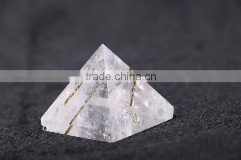 hot sale 100% natural transparent pure pyramid quartz crystal clear pyramid