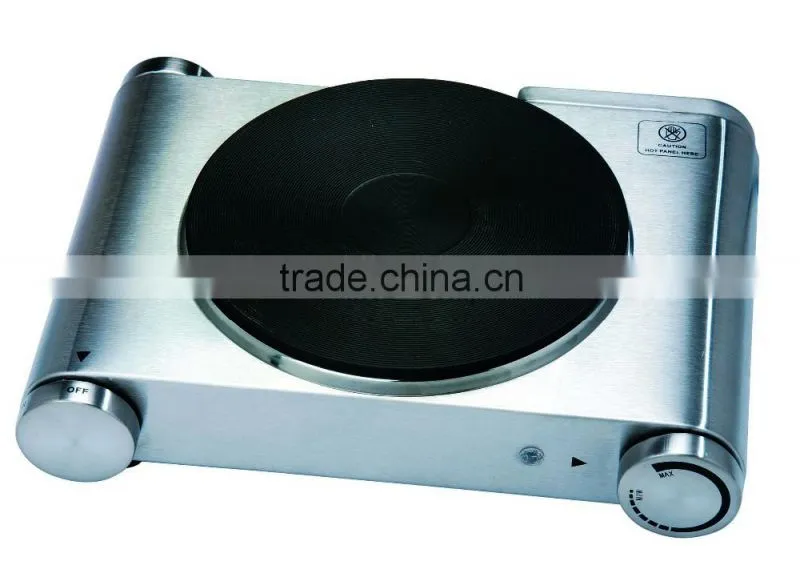 stainless steel single electric hotplate electric hob