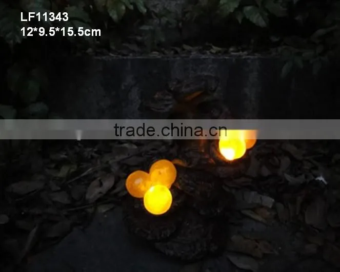 Resin solar mushroom statues garden light