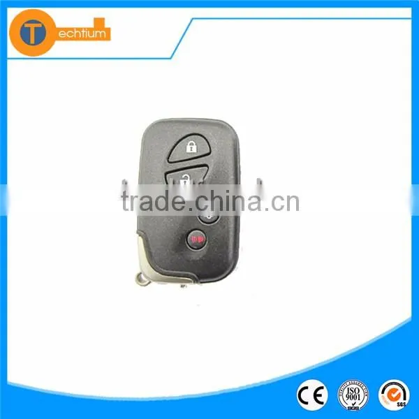 4 button smart key shell with blade and logo with abs material for Lexus is250 rx350 gs300 rx330