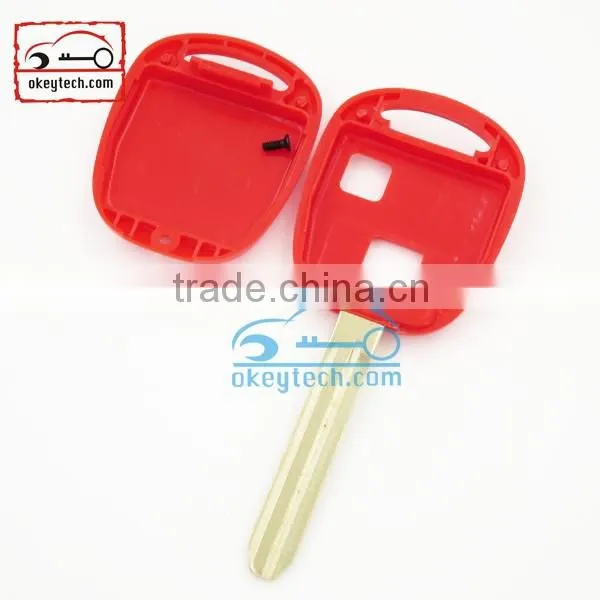 High Quatity Toyota remote key shell red cover Car Key 2 button toyota romote key shell case
